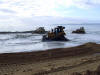 the dredging work on Bournemouth beach