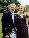 Adam & Kay - 10th July 04 at a family wedding in Scotland