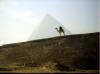 our first glimpse of a pyramid through the haze of the morning