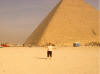 Belinda in front of the pyramid