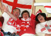 Bill McBain, Judith Tyler & Belinda McBain celebration an England World Cup game 12th June 2010