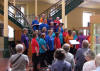 the Quinton Community Choir singing inside the B'ham Ats Gallary
