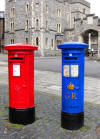 a blue pillar box - you don't see many of those!!