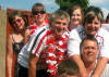 Bill McBain & others @ an England football party - 27 June 2010