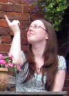 Claire in 'pointing mode'