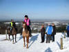 over a snowy Clent on Sunday 8th February 08