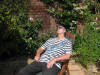 soaking up the sun on the Sunday afternoon .. a pre-lunch Pimms aided sleep!!