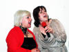 Shirley & Jan mid-performance @ karaoke