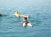 Belinda & me, floating on the Dead Sea - Nov 05