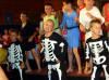 Beth, centre, as a skeleton - 18/7/06 - in her last school play @ Newfields