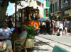 in Solla - that tram gets v close to the cafe seats!